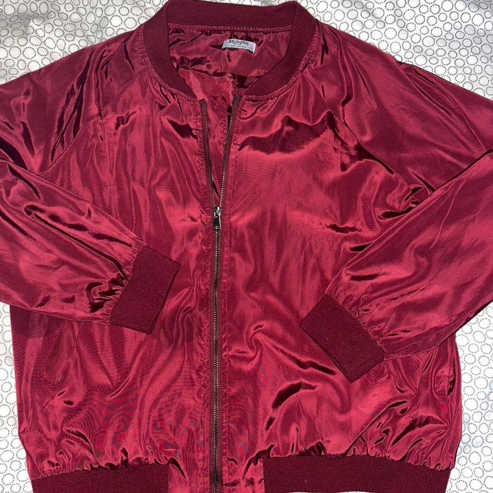 Red Windbreaker Jacket